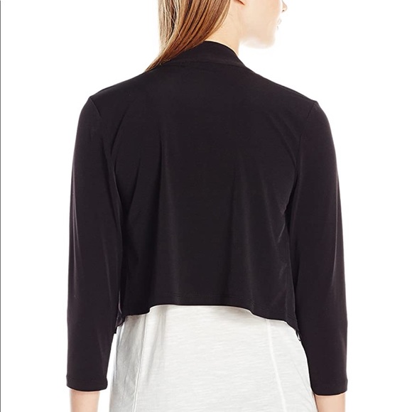 Calvin Klein Black Basic Short Shrug Cardigan - Picture 6 of 7